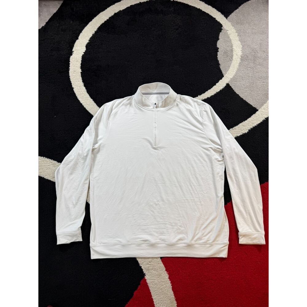 Johnnie O Quarter Zip Mens Extra Large Golf Jacket White Performance Sweater